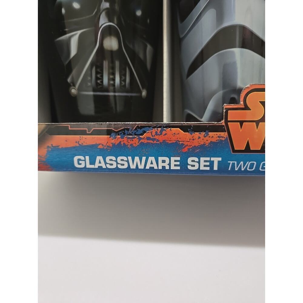 STAR WARS DISNEY COLLECTIBLES GLASSWARE DRINK GLASS MUGS 16OZ GIFT SET - Picture 3 of 9